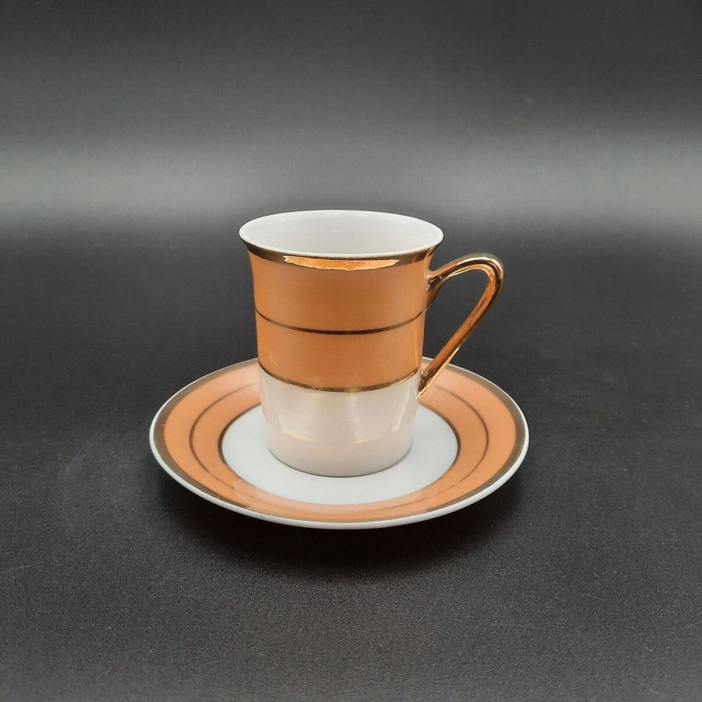 Vintage Norleans Japan Porcelain Coffee Cup & Saucer Set Demitasse
